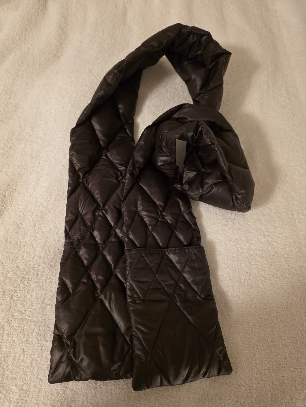 Eddie Bauer Down Scarf Dark Brown